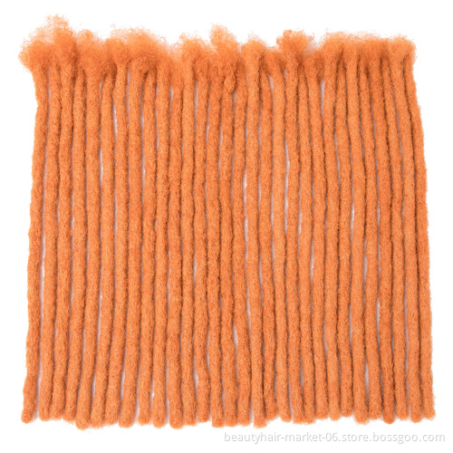 BLT afro kinky dread extension quality dread locs human hair 0.8cm Orange locks extensions